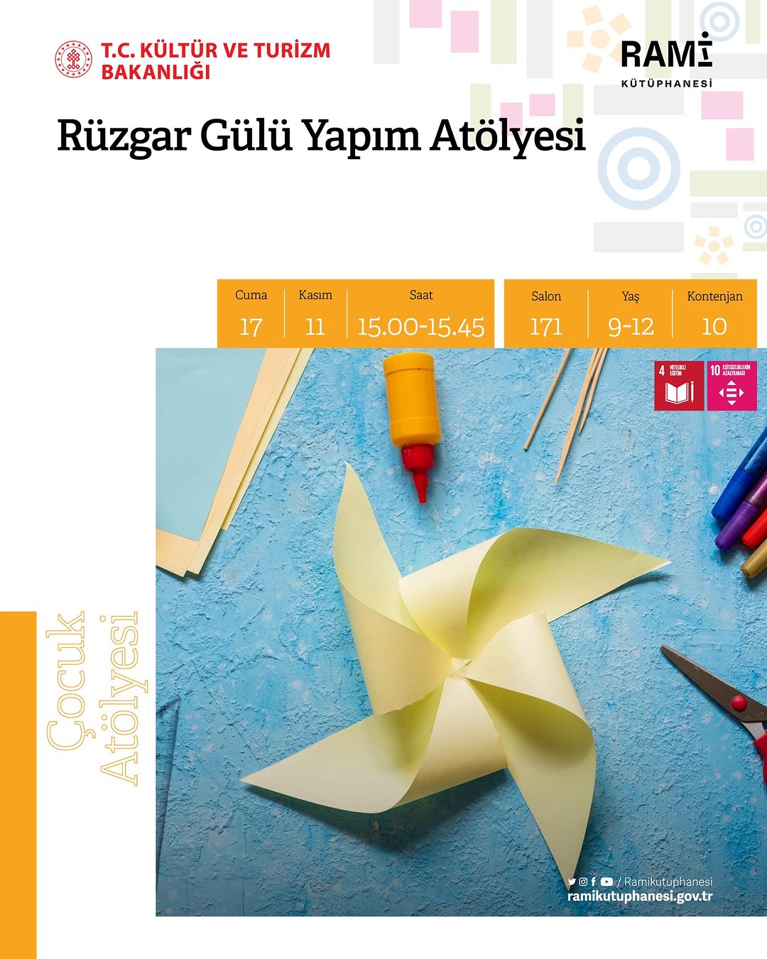 RAMİ KÜTÜPHANESİ -  Rüzgar Gülü Yapım Atölyesi 